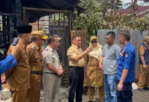 BPN Kota Bukittinggi & Jajaran Pemko Bukittinggi Tinjau Kebakaran Tarok Dipo