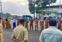 Perkuat Disiplin, Pemko Padang Panjang Gelar Apel Gabungan Penjaga Kantor