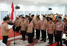 Wako Hendri Lantik Pengurus Kwarcab Pramuka Padang Panjang PAW 2022-2027