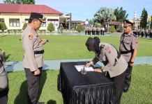 Polres Pasbar Gelar Sertijab Rotas Pejabat Internal