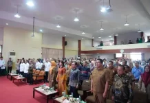 Wabup Ahmad Fadly menyambut, dan Mendampingi Wamenkes RI