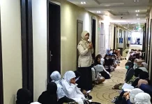 Kloter 14 Padang Gelar Manasik Khusus Jemaah Wanita di Makkah