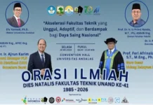 Dies Natalis Ke-41 Teknik UNAND Perkuat Kolaborasi