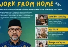 Setwan DPRD Provinsi Sumbar Efektifkan Penerapan WFH