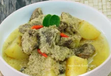 Opor Daging sapi masakan nusantara yang menggugah selera