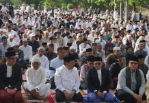 Salat Idul Adha 1447 Tingkat Kabupaten Tanah Datar Diikuti Ribuan Jamaah di Lapang