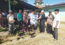 Kodim 0306/50 Kota Salurkan Daging Kurban Idul Adha
