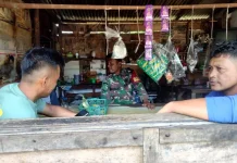 Babinsa Pangkalan Ajak Warga Jauhi Kegiatan Negatif