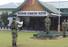 Kodim 50 Kota Upacara Harkitnas Kobarkan Semangat