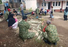 Koramil Luak Gotong Royong Siapkan Lomba PKK