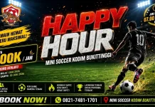 Mini Soccer Kodim Bukittinggi Gelar Promo "Happy Hour" Sepanjang Juni 2026
