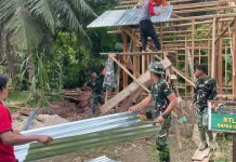 Senyum Hilarius dan Darius, Satgas Karya Bakti TNI AD Mentawai Ubah Rumah Layak Huni