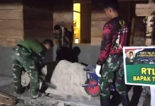Waktu Menipis, Personil Satgas Karya Bakti Lembur Ngejar Target Rehab RTLH