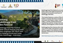 Bukittinggi Meriahkan 100 Tahun Jam Gadang dengan East Film Festival