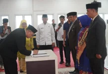 Wako Hendri Lantik Pj Sekda dan 2 Pejabat Tinggi Pratama Pemko