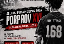 Menuju PORPROV XVI 2026, PSSI Kota Bukittinggi Siapkan Tim Terbaik Demi Prestasi