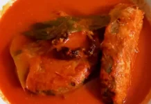 Asam padeh ikan yang segar gurih dan nikmat khas minang