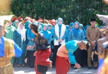 TP-PKK Tanah Datar Monev di Nagari Paninjauan X Koto