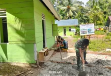 Satgas Karya Bakti TNI Rampungkan RTLH Milik Darlius di Mentawai