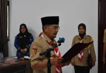 Kwarcab Lantik Saka Pramuka Rintisan Yogaswara Tingkat Cabang Kabupaten Agam