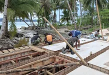 Satgas Karya Bakti TNI AD Berpacu, Jembatan di Desa Bosua Masuk Tahap Pengecoran