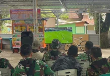 Kodim 0304/Agam Nobar Bersama Warga, Perkuat Persatuan dan Dorong Ekonomi Lokal