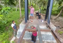 Satgas Bakti TNI AD Mentawai Kejar Pengerjaan Jembatan Berioulou