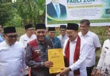 Menbud RI Fadli Zon Resmikan Cagar Budaya Masjid Tuo Ampang Gadang Limapuluhkota