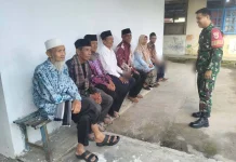 Babinsa Guguk Pererat Silaturahmi Tokoh Adat Kamtibmas