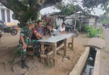 Babinsa Pangkalan Gandeng Warga Perangi Narkoba