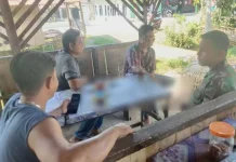 Babinsa Pangkalan Ingatkan Warga Waspadai Cuaca