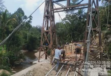 Jembatan Garuda Suliki Capai 83,75 Persen