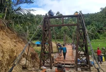 Jembatan Garuda Suliki Capai 76 Persen