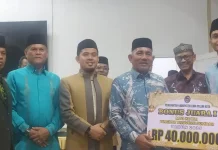 Lima Puluh Kota Serahkan Bonus Kafilah MTQ, Siap Pertahankan Juara Umum Ketiga