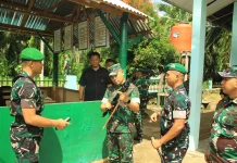 Danrem 032/Wibr Tinjau Kesiapan Yonif TP 897/Singgalang, Beri Pengarahan Prajurit