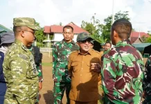 Bupati Eka Putra: Masyarakat Simawang Dukung Pembangunan Yonif TP 951/PM