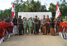Resmikan Jembatan Bailey Danrem Wirabraja Wujud Kepedulian Nyata TNI
