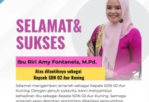 Riri Amy Fontanela Resmi Jabat Kepsek SD Negeri 02 Aur Kuning Bukittinggi