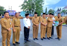 Pemkab Pasaman Lepas Haryadi ke Kementerian, Bupati Serahkan SK Mutasi