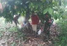 Babinsa Koramil 03/Suliki Pererat Silaturahmi dengan Warga melalui Komsos