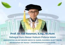 Edi Rosman Raih Guru Besar  Hukum Pidana Islam, Kebanggaan UIN Bukittinggi