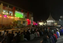 Nobar Semifinal Piala Dunia 2026, Ratusan Warga Padati Pasar Pusat