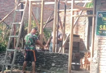 Satgas TMMD ke 129 Kodim 0304/Agam Kebut Rehabilitasi RTLH Milik Pendri