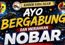 Nobar Final Piala Dunia Makodim 0304/Agam Siapkan Hiburan Menarik