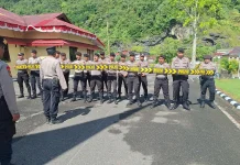 Polres Padang Panjang Gelar Latihan Pengendalian Massa