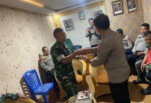 Koramil IV Angkek Canduang Perkuat Sinergitas TNI-Polri Hari Bhayangkara