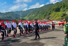 Kodim 0307/Tanah Datar Bina Calon Paskibraka Padang Panjang jelang HUT ke-81 RI