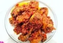 Goreng Ayam balado yang pedas, gurih dan beraroma harum
