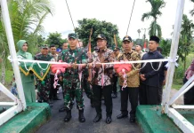 Danrem 032/Wirabraja Resmikan Jembatan Garuda Wujudkan Harapan Warga Bonjol