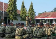 Babinsa Koramil 11 Tanamkan Disiplin Kekompakan Siswa
